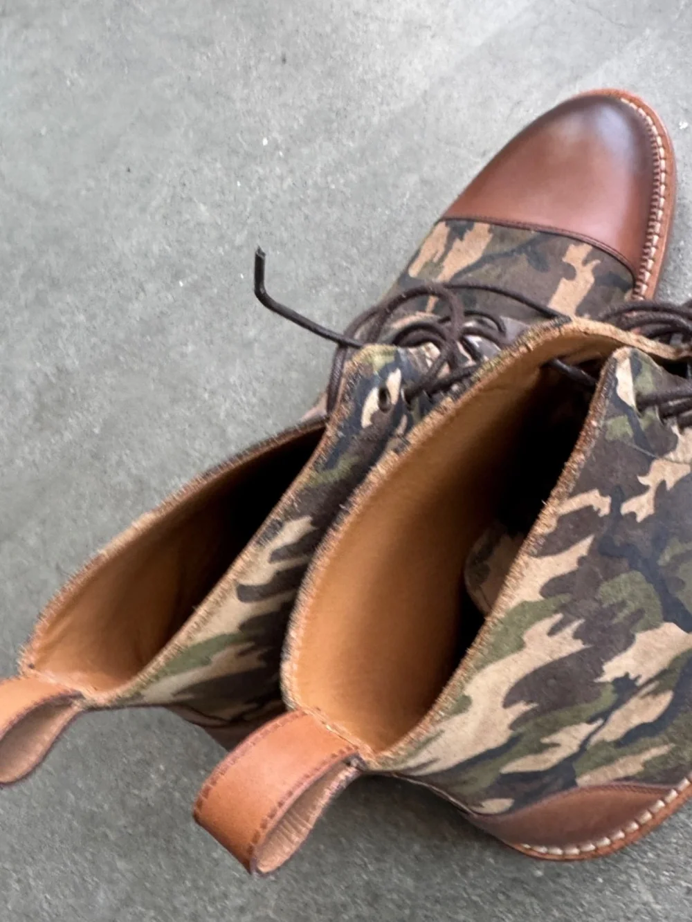 Camo Taft Jack Boots, Size 42